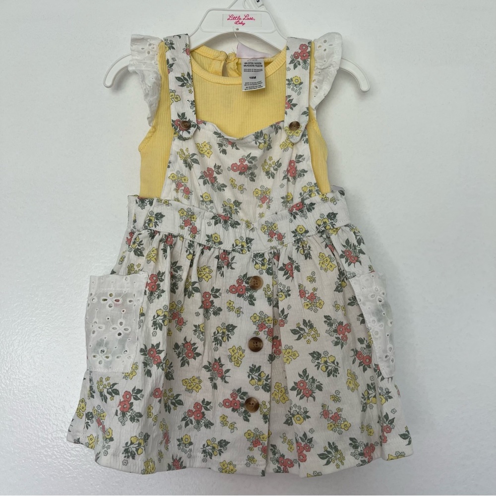 NWT Baby Girl Little Lass 2pc. Floral Dress 18M‎ - Picture 11 of 11
